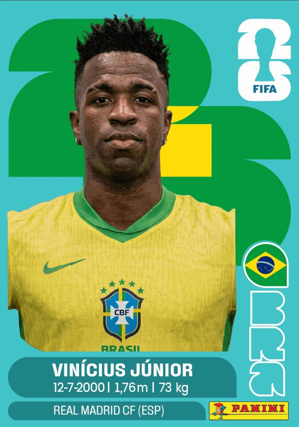 Vinícius Júnior — Panini Sticker